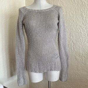 Harley-Davidson Silver Sequin Logo Sweater Small